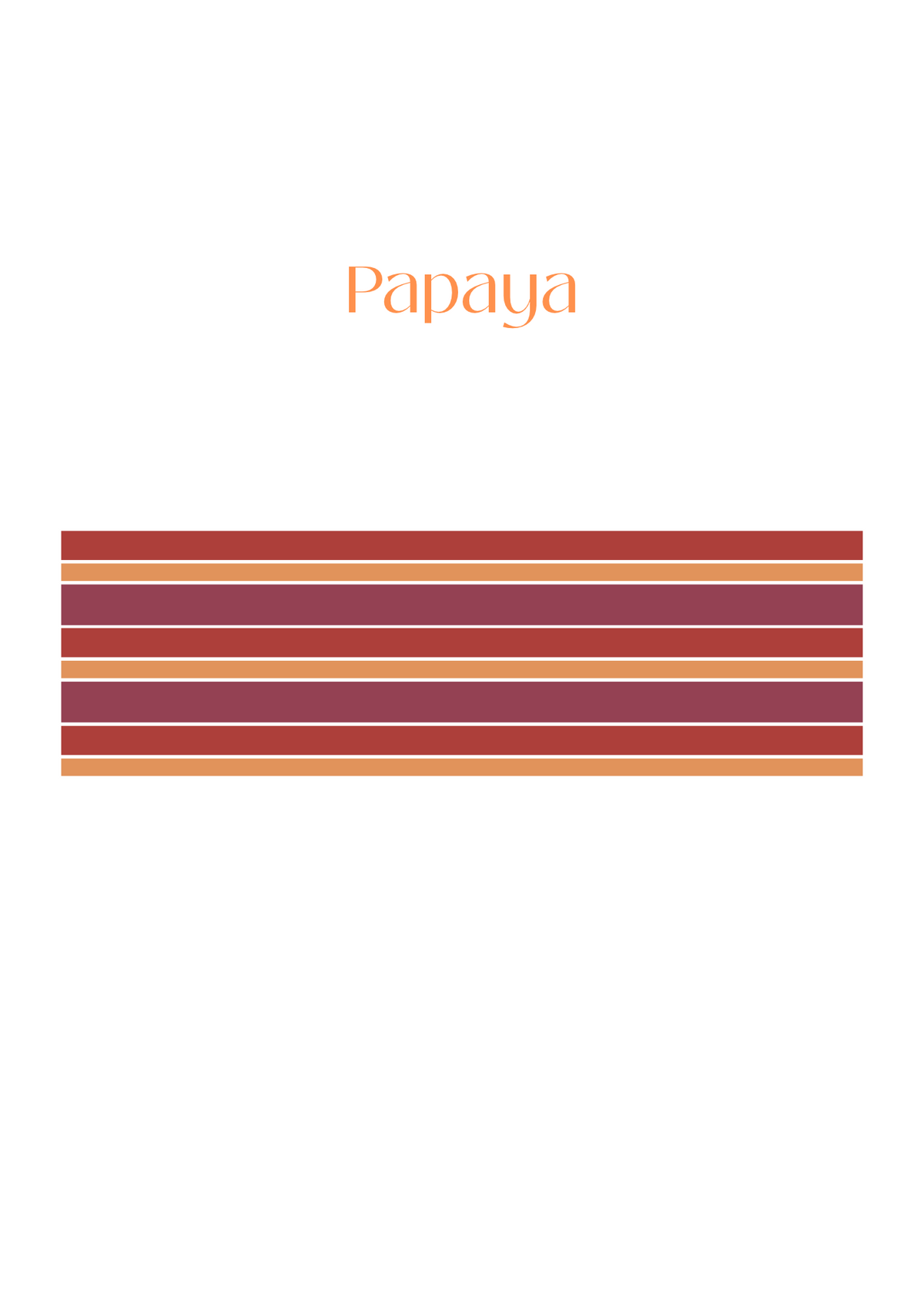 Signature Headband — Papaya